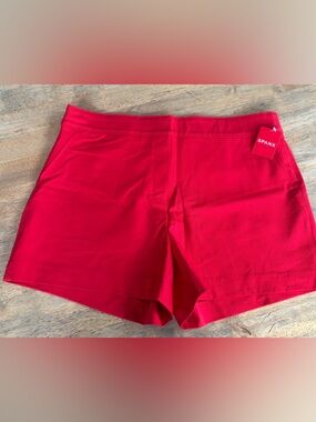 SPANX Red High-Rise Performance Shorts